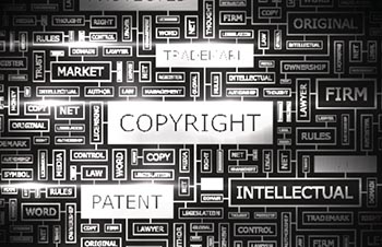 Copyright word art 